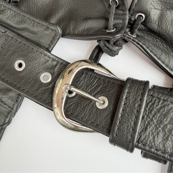 Men’s Genuine Harley Davidson USA Made Leather Chaps Size Large - Picture 3 of 16